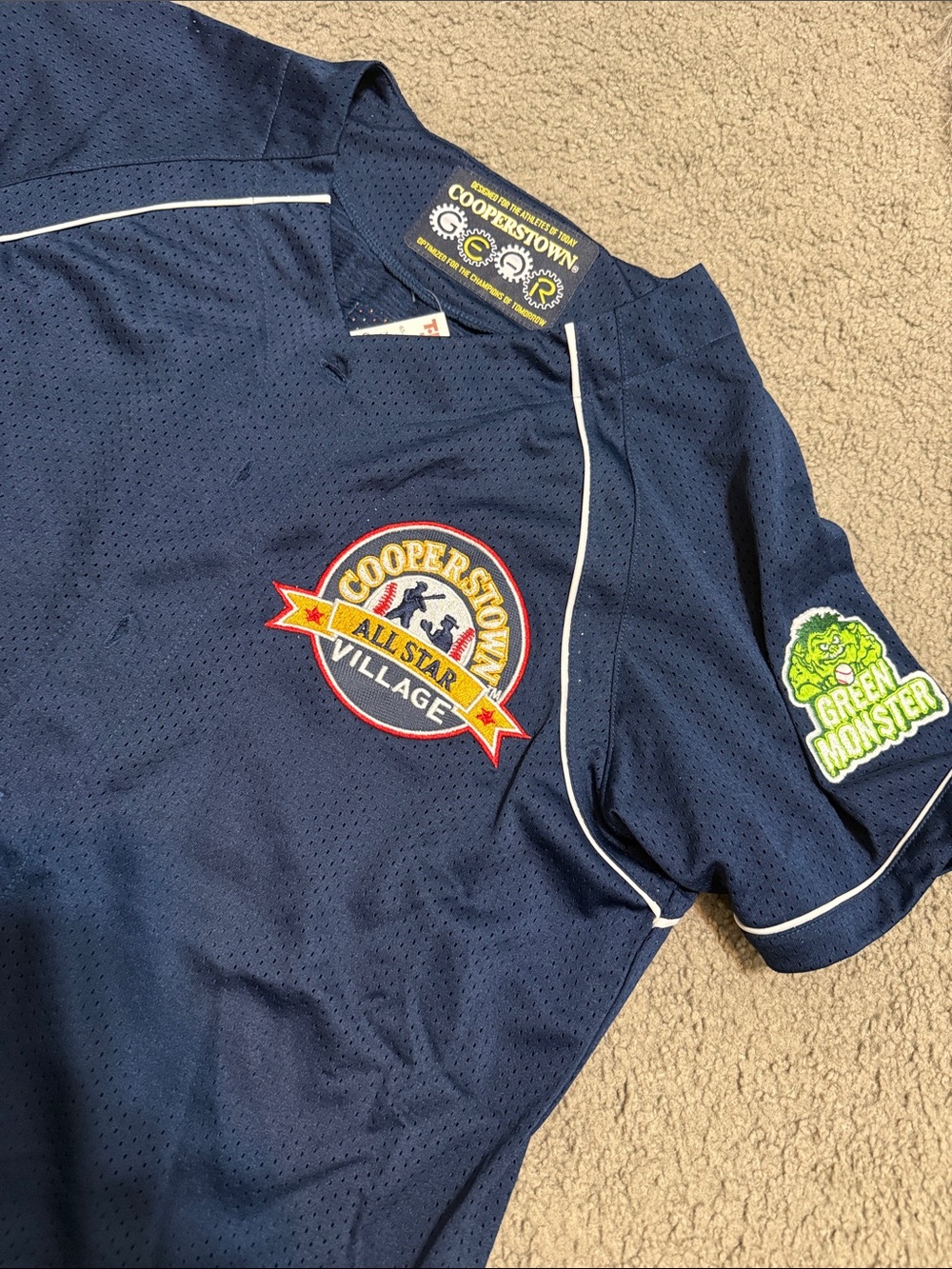 Cooperstown All Star Village Navy Baseball Jersey #22